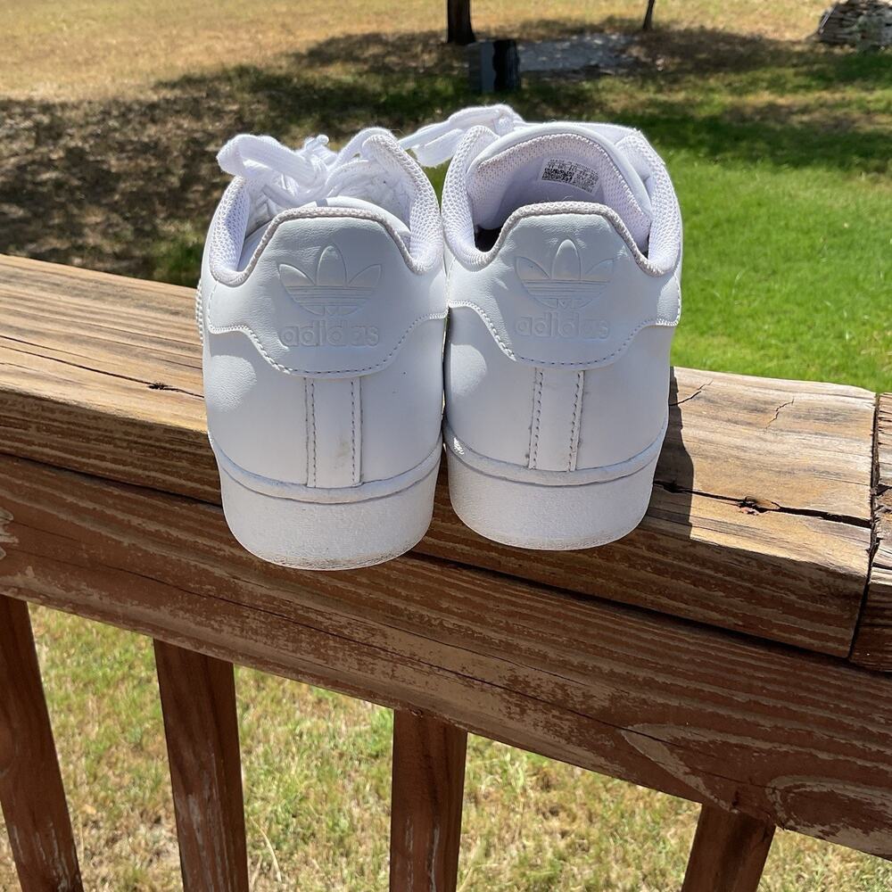Adidas Superstar All White Mens Shoes Size 11 - Picture 3 of 12
